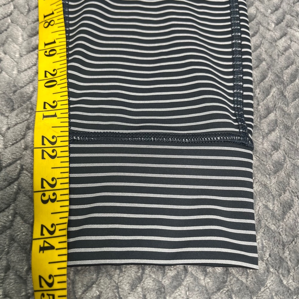 Halara Leggings Womens Navy Blue Striped Pockets Drawstring Large - Picture 7 of 8